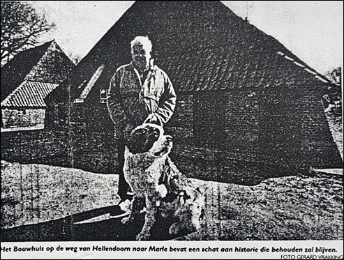 Harrie Hendriks Boers met hond Donja